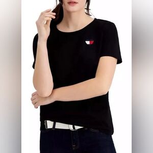 Tommy Hilfiger Navy Blue Tee with Heart Logo NWT